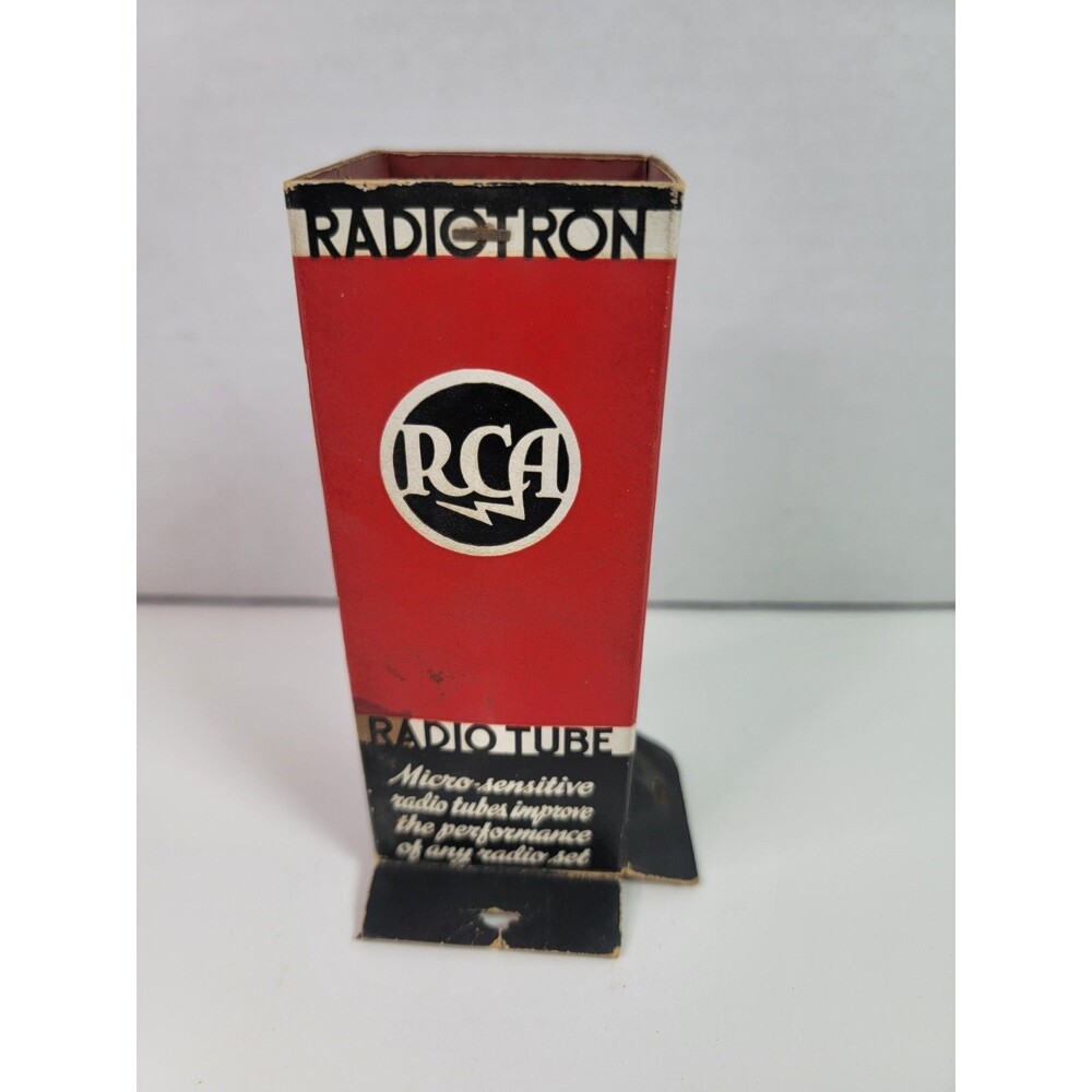 Vintage RCA Radiotron 24-A Vacuum Radio Tube USA Cunningham Original Box...